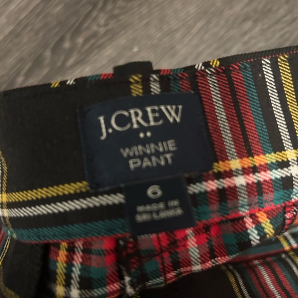 J. Crew Winnie Pants Check Holiday Christmas Size 6
Trousers - Picture 3 of 5
